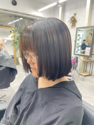 ミディアム ハイトーン/ダブル カラー/akihoのヘアスタイル