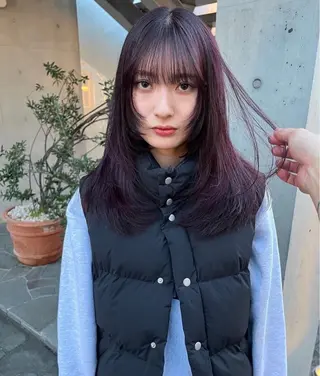 ロング カラー 透明感カラーと映画 美容師/yujiのヘアスタイル