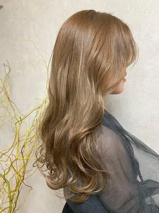 ロング カラー ヘアアレンジ キッズ カラー特化サロン Eir心斎橋のヘアスタイル