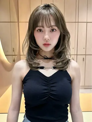 ミディアム Lond profil 浦和所属・設樂彩乃 /浦和/韓国ヘアのヘアスタイル