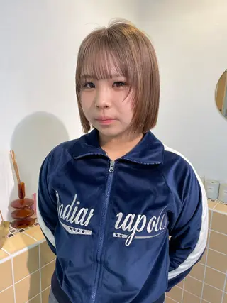 ミディアム カラー sakura🌸 レイヤー/韓国ヘアのヘアスタイル