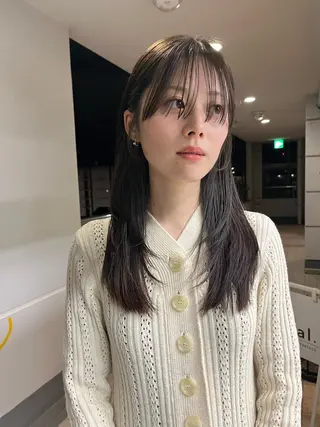 セミロング カラー IROW/イロウ天神 大名店 yamaのヘアスタイル