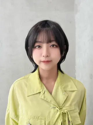 ミディアム カラー 小顔ショート🌿 Say.石川葵のヘアスタイル