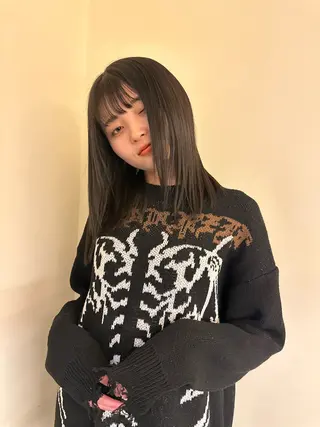 セミロング rocks by Mag所属・青木未羽 松本市美容室のヘアスタイル