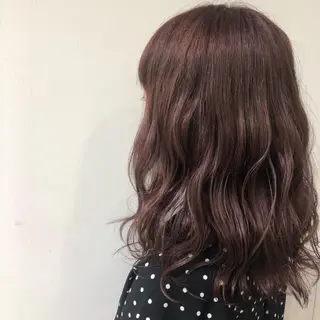 セミロング カラー 透明感カラー🩵 mioのヘアスタイル