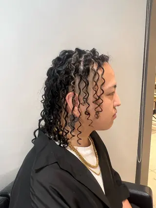 パーマ メンズ Le'a所属・渋谷/フェード/ 國分 翔のヘアスタイル