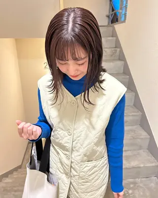 ミディアム sliver renのヘアスタイル