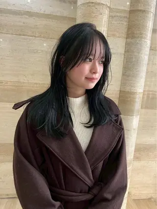 セミロング カラー SEINA️️/烏丸 ブリーチ/ハイトーンのヘアスタイル