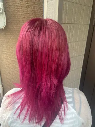 セミロング カラー ボブカット/アレンジ /さきのヘアスタイル