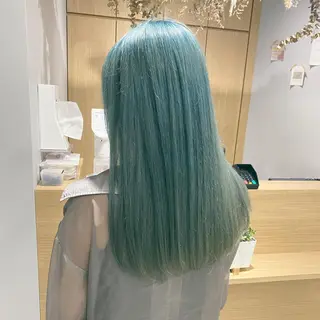 ロング カラー AVANCE京橋所属・ハイトーンヘア/ 島崎　タクミのヘアスタイル