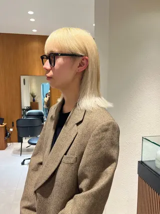 ミディアム カラー メンズ yiye   神宮前所属・manami /暖色 /カットモデル募集のヘアスタイル