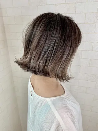 ミディアム カラー 神野 雅樹のヘアスタイル