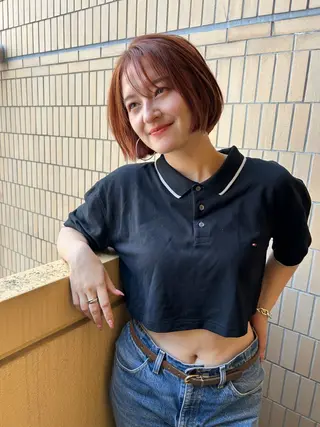 ショート カラー ショート/ボブ専門 宮脇美奈/南船場のヘアスタイル