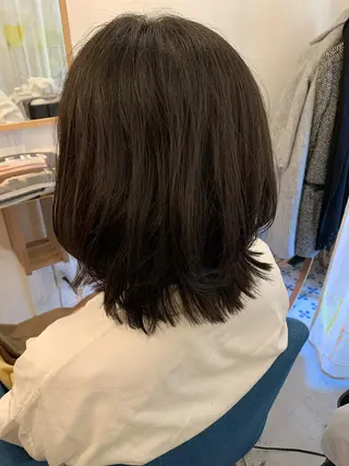 ミディアム カラー 【髪質改善】【美髪】 【ツヤ髪】ほしのちりのヘアスタイル