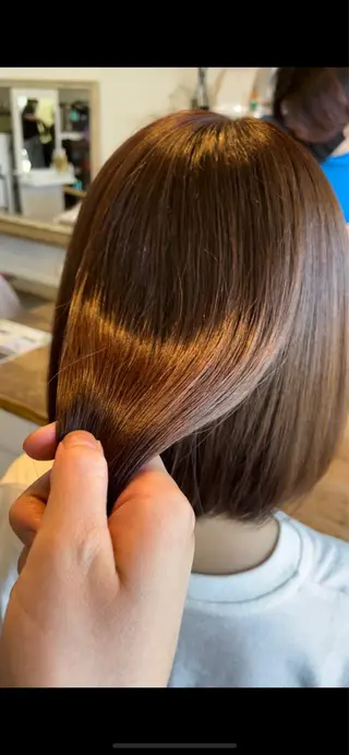 ミディアム カラー 奥田 誠司のヘアスタイル
