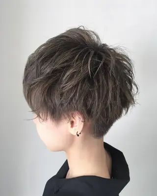 ショート カラー パーマ キッズ hair  design nico*  ヘアデザイン ニコ所属・中間 将人のヘアスタイル