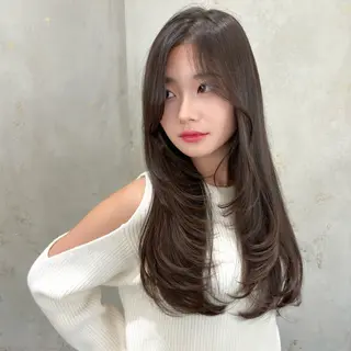 ロング 原宿/韓国レイヤー ボブ/顔周りYasuのヘアスタイル