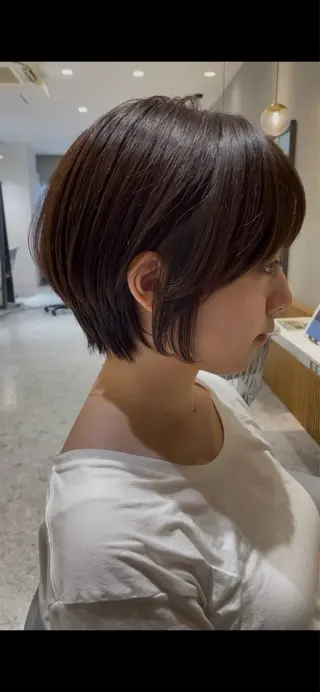 ショート 似合わせカット✂️✖ 地毛風縮毛矯正のヘアスタイル