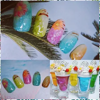 ミディアム ネイル プライベートサロン HA♥NAのマツエク・マツパデザイン