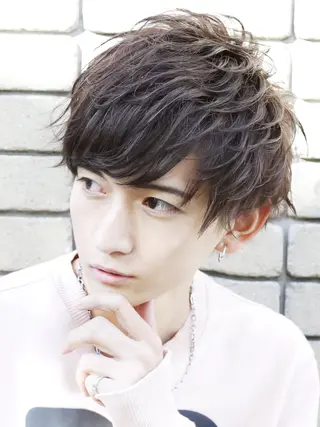 ショート メンズ メンズパーマ特化🏆 宮崎健人✨️のヘアスタイル