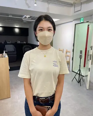 ショート カラー パーマ* 顔まわり似合わせのヘアスタイル