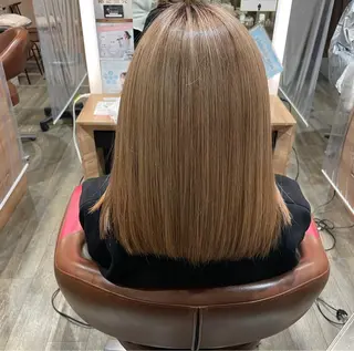 セミロング 大人可愛い/レイヤー /ブリーチ/溝口誠二のヘアスタイル