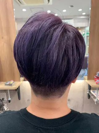 ショート カラー hair salon mementoのヘアスタイル