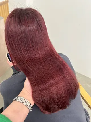 ロング カラー noa  🦋 ブリーチ/暖色のヘアスタイル