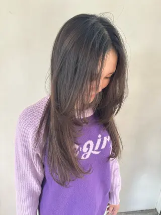セミロング カラー 艶髪/ハイトーン💎 レイヤー/Reijiのヘアスタイル