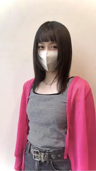 セミロング カラー パーマ ネイル マツエク・マツパ アイブロウ yelm ［official］のヘアスタイル