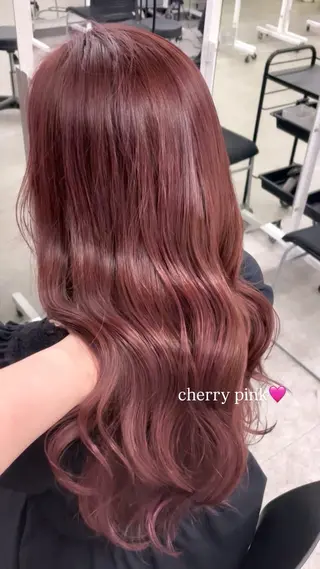カラー ガーリー/暖色カラー 🎀MEARI🩰のヘアスタイル