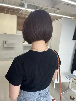 ショート カラー 錦 茉李のヘアスタイル