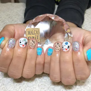 ロング カラー ヘアアレンジ メンズ キッズ ネイル マツエク・マツパ MALCAnail(マルカネイル)所属・荒木 莉奈のネイルデザイン