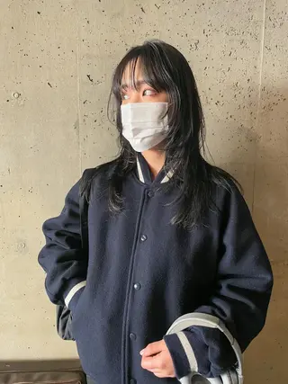 ロング パーマ パーマ/レイヤー 岩山丈一郎のヘアスタイル