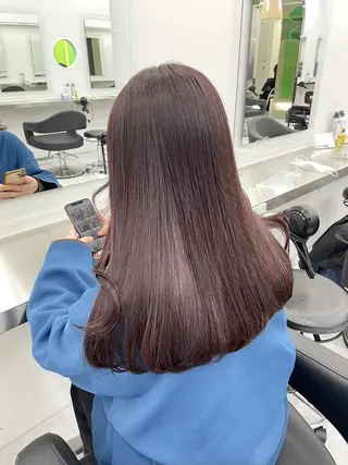 カラー *垢抜け暗髪💍 モデル🖤池袋のヘアスタイル