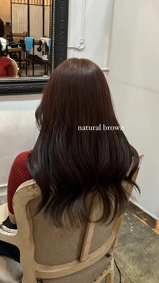 ロング カラー 藤井 美歩/赤髪のヘアスタイル