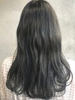 ミディアム カラー パーマ レイヤー/グレージュ 赤み消し/コウスケのヘアスタイル