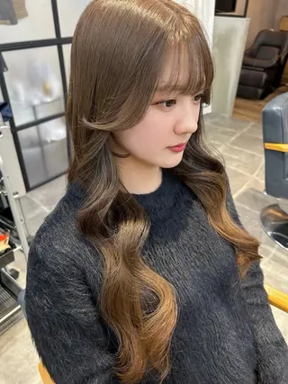 ロング カラー newi梅田🫧韓国 ヘア🫧sakiのヘアスタイル