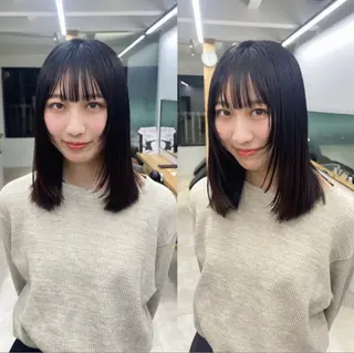 ミディアム カラー noa/ 渋谷のヘアスタイル