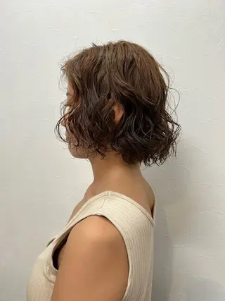 ミディアム カコ/レイヤーカット ヘアアレンジのヘアスタイル