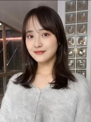 ロング カラー yoshino /ナチュラル縮毛のヘアスタイル