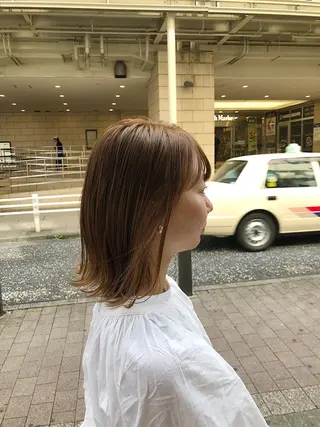ショート カラー ノツコウダイ /ぱつっとボブのヘアスタイル