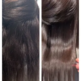 ロング GOToday所属・艶髪/オリーブ系/ 肌が綺麗に見えるお色のヘアスタイル