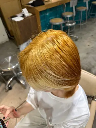 カラー 🐈ブリーチ/ショー ト/ボブmiyu🐈のヘアスタイル