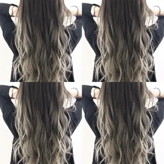 ロング れん/ハイトーン /エクステ/韓国風のヘアスタイル