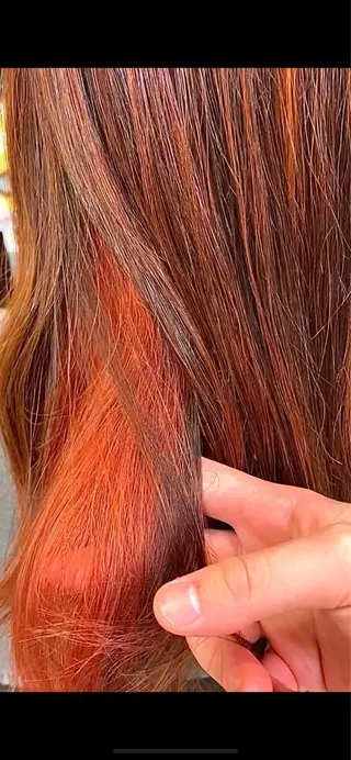 セミロング カラー 🎀ブリーチなし 透明感🎀yuhiのヘアスタイル