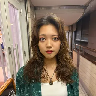 ロング パーマ kaito パーマ募集🌀😵‍のヘアスタイル
