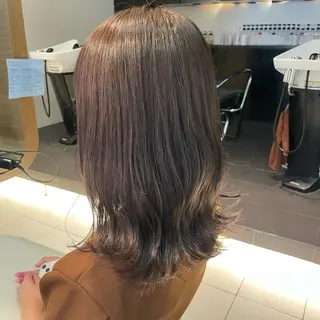 ミディアム カラー 透明感カラー/ 寺田千雅子のヘアスタイル