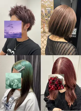 カラー 榊原 あいなのヘアスタイル