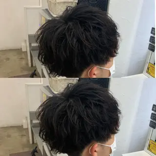 ショート パーマ メンズ メンズ専門店 店長 小柳 裕夢のヘアスタイル